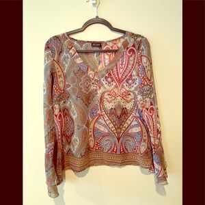Sheer Paisley blouse